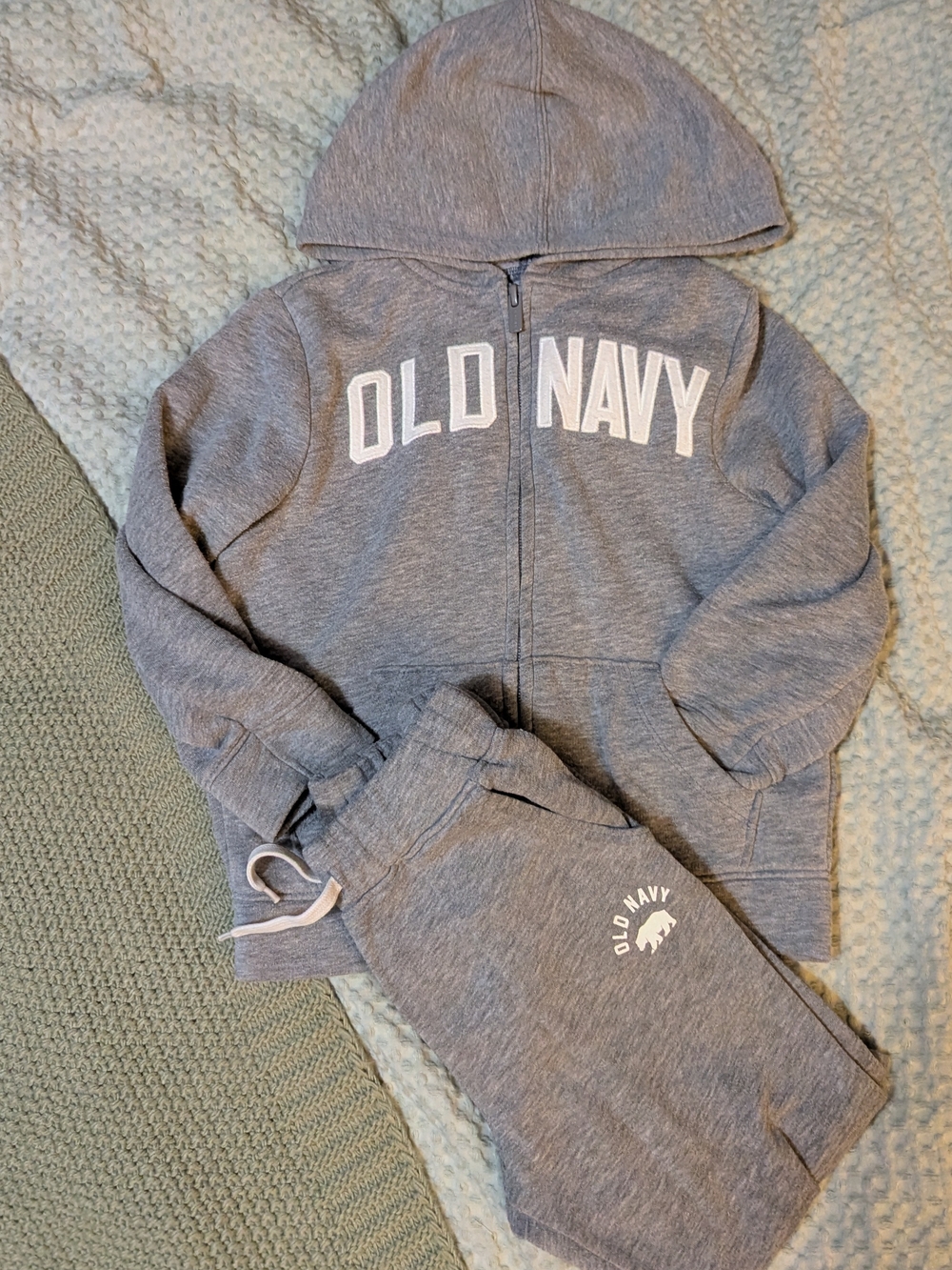 Old Navy Heather Gray Kids Zip Hoodie & Jogger Set, Size 4t